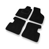 Alfombrillas de Velour adecuadas para Renault Twingo I Hatchback (1992-2007) - alfombras para coche - Premium color negro