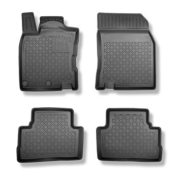 Alfombrillas de TPE adecuadas para Nissan Qashqai II J11 Crossover (02.2014-05.2021) - alfombras para coche