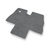 Alfombrillas de Velour adecuadas para Citroen Jumper I Furgoneta (1994-2006) - alfombras para coche - Premium color gris