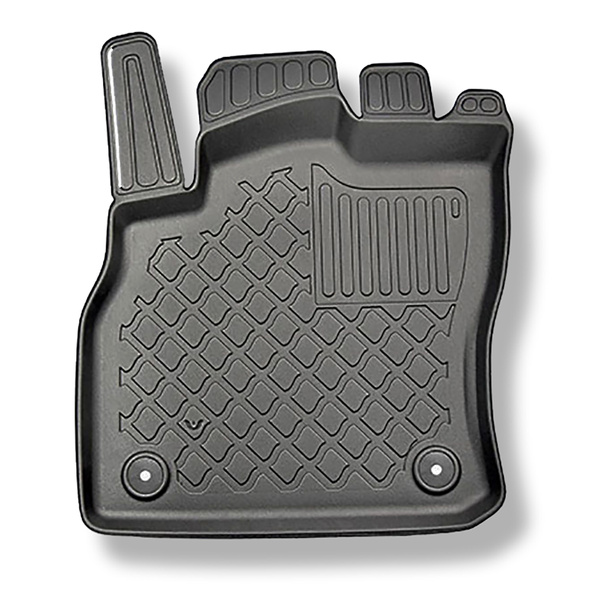 Conjunto de alfombrilla para maletero y alfombrillas para el interior del coche TPE para: Audi Q3 F3 SUV (08.2018-....) - maletero superior (borde de carga del maletero igualado); suelo móvil en la posición superior; también para versión Quattro; también