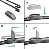 Escobillas limpiaparabrisas para la luna delantera para Alfa Romeo 147 Hatchback (11.2000-12.2010) - escobillas híbrida