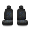 Fundas universales para asientos de coche para Renault Twingo I, II, III (1993-2019) - 2UNE-BL