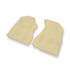 Alfombrillas de Velour adecuadas para Honda CR-V II SUV (2001-2007) - alfombras para coche - Premium color beige