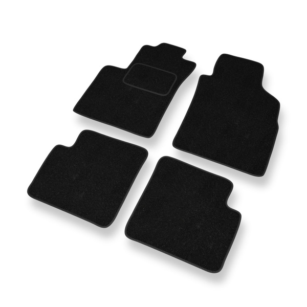 Alfombrillas de fieltro adecuadas para Lancia Ypsilon IV Hatchback (2011-2024) - alfombras para coche - color negro