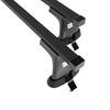 Portaequipajes de techo adecuadas para Skoda Fabia mk III Hatchback (2015-2021) - baca negra para coche - barras para techo de coche - sin puntos de montaje - acero