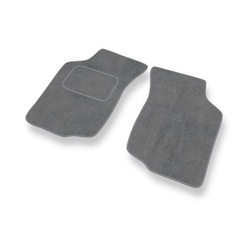 Alfombrillas de Velour adecuadas para Toyota Hilux VII Pick-Up (2005-2016) - alfombras para coche - Premium color gris