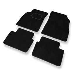 Alfombrillas de Velour adecuadas para Opel Insignia I Liftback, Berlina, Sports Tourer (2008-2017) - alfombras para coche - Premium color negro