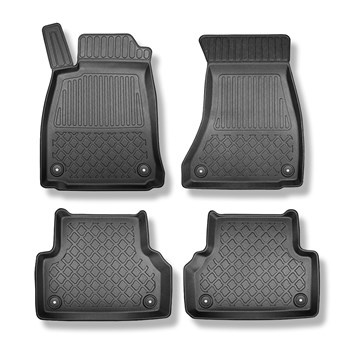 Alfombrillas de TPE adecuadas para Audi A4 B9 Avant (11.2015-....) - también versión Quattro - alfombras para coche