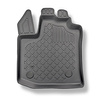 Conjunto de alfombrilla para maletero y alfombrillas para el interior del coche TPE para: Dacia Lodgy Furgonetaeta (07.2012-10.2022) - 7 plazas; 3a fila abatible