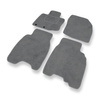 Alfombrillas de Velour adecuadas para Honda Civic VIII Coupé, Hatchback, Berlina (2006-2011) 3 puertas, 5 puertas - alfombras para coche - Premium color gris
