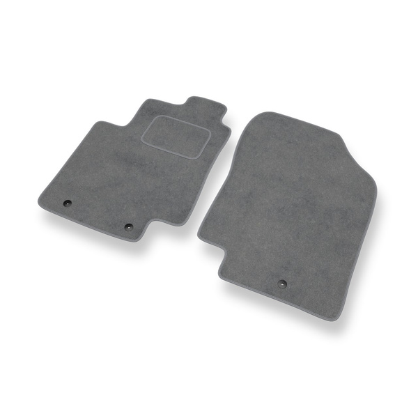 Alfombrillas de Velour adecuadas para Hyundai i20 I Hatchback, Berlina (2008-2014) - alfombras para coche - Premium color gris