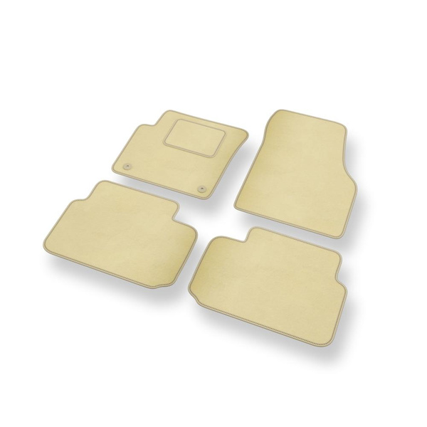 Alfombrillas de Velour adecuadas para Land Rover Discovery Sport SUV (2014-....) - alfombras para coche - Premium color beige