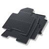 Alfombrillas de goma adecuadas para Kia Sportage IV SUV (2016-2021) - alfombras para coche - negro - 4 unidades