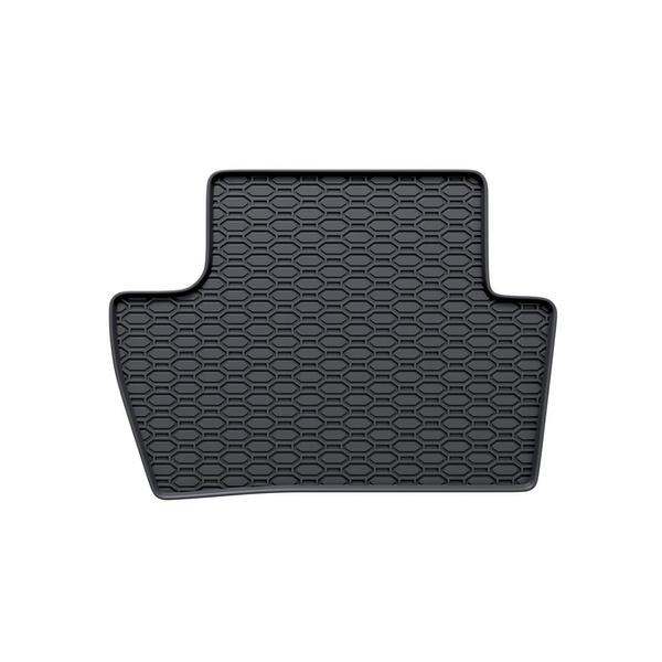 Alfombrillas de goma adecuadas para Peugeot 307 I Break, Hatchback, Cabrio, Berlina, SW (2001-2007) - alfombras para coche - negro - 4 unidades