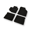 Alfombrillas de Velour adecuadas para Suzuki Celerio Hatchback (2015-2019) - alfombras para coche - Premium color negro