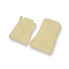 Alfombrillas de Velour adecuadas para Mercedes-Benz CLK A209 Coupé (2003-2009) - alfombras para coche - Premium color beige