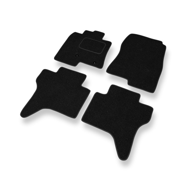 Alfombrillas de fieltro adecuadas para Mitsubishi Montero III SUV (1999-2006) 3 puertas - alfombras para coche - color negro