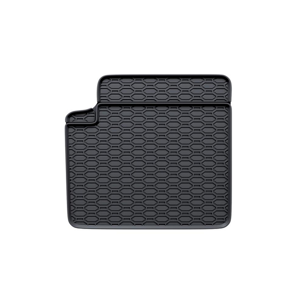 Alfombrillas de goma adecuadas para Fiat 500 Hatchback (2007-2024) - alfombras para coche - negro - 4 unidades