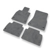 Alfombrillas de Velour adecuadas para Lexus GS III Berlina (2004-2012) - alfombras para coche - Premium color gris