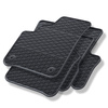 Alfombrillas de goma adecuadas para Seat Mii electric Hatchback (2019-2020) - alfombras para coche - negro - 4 unidades