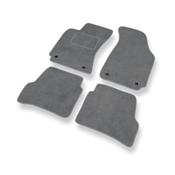 Alfombrillas de Velour adecuadas para Volkswagen Passat B5 Berlina, Variant (1996-2005) - alfombras para coche - Premium color gris