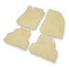 Alfombrillas de Velour adecuadas para Chevrolet Trax Crossover (2012-2017) - alfombras para coche - Premium color beige