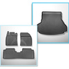 Conjunto de alfombrilla para maletero y alfombrillas para el interior del coche TPE para: Toyota Avensis III Berlina (01.2009-08.2018)
