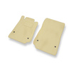 Alfombrillas de Velour adecuadas para Mercedes-Benz SLK R170 Roadster (1996-2004) - alfombras para coche - Premium color beige