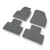 Alfombrillas de Velour adecuadas para Land Rover Range Rover Evoque SUV (2011-2018) - alfombras para coche - Premium color gris