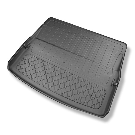 Alfombra para maletero adecuada para Renault Espace VI E-Tech full hybrid SUV (04.2023-....) - Protector maletero - Alfombrilla maletero antideslizante - 7 plazas (3a fila abatible)