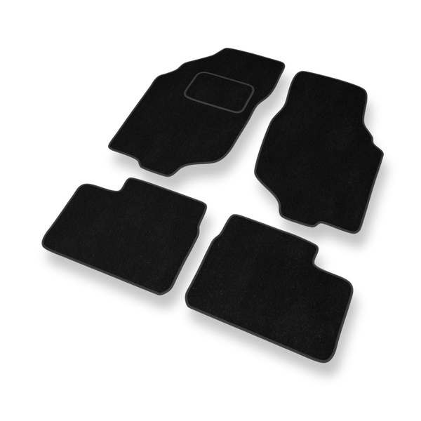 Alfombrillas de Velour adecuadas para Rover 25 Hatchback (2000-2005) - alfombras para coche - Premium color negro