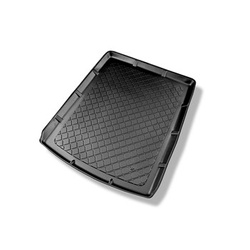 Alfombra para maletero adecuada para Audi A6 C7 Avant (09.2011-08.2018) - Protector maletero - Alfombrilla maletero antideslizante - modelos con sistema de carriles de sujeción en el maletero; también versión Quattro