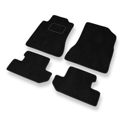Alfombrillas de Velour adecuadas para Ford Mustang VI Coupé, Cabrio (2014-2023) - alfombras para coche - Premium color negro