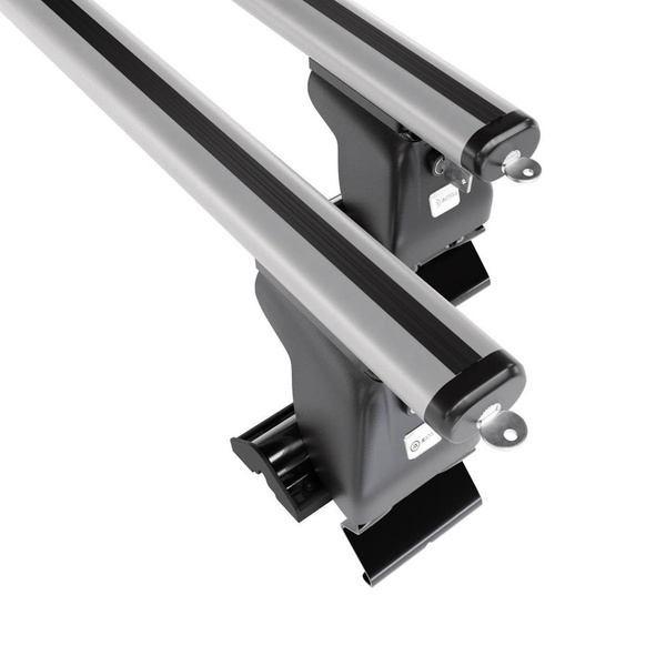 Portaequipajes de techo adecuadas para Nissan Almera mk II Berlina (2000-2006) - baca plata para coche - barras para techo de coche - sin puntos de montaje - aluminio