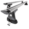 Portaequipajes de techo adecuadas para Peugeot Partner mk I Furgoneta (2003-2010) - baca plata para coche - barras para techo de coche - puntos de montaje - aluminio