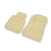 Alfombrillas de Velour adecuadas para BMW 1 E81/E87 Coupé, Hatchback (2004-2013) - alfombras para coche - Premium color beige