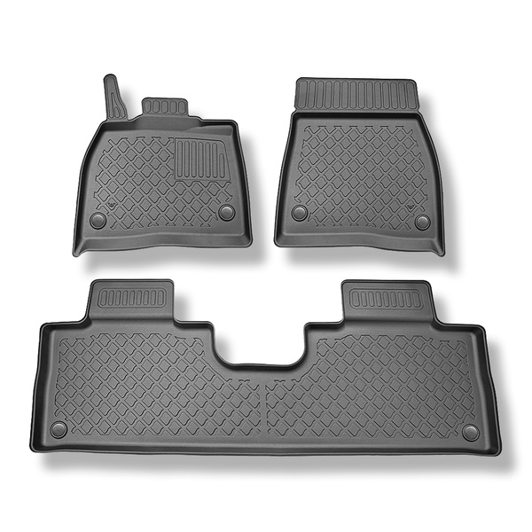 Alfombrillas de TPE adecuadas para Mercedes-Benz EQS X296 SUV (12.2022-....) - alfombras para coche