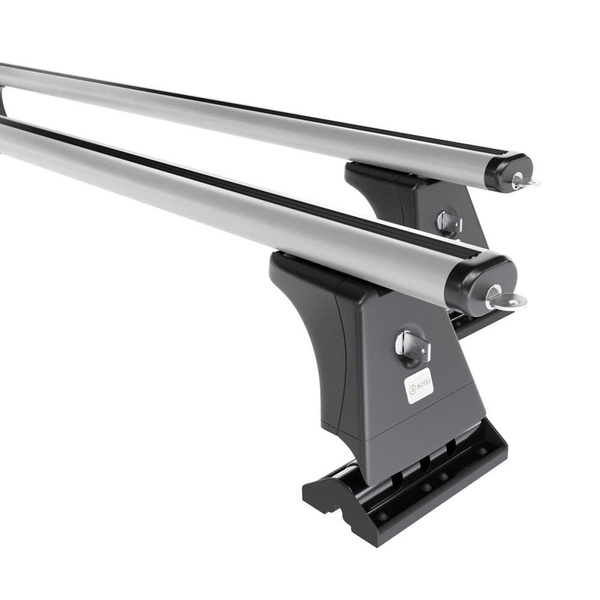 Portaequipajes de techo adecuadas para Fiat Doblo II Furgoneta (2006-2009) - baca plata para coche - barras para techo de coche - puntos de montaje - aluminio