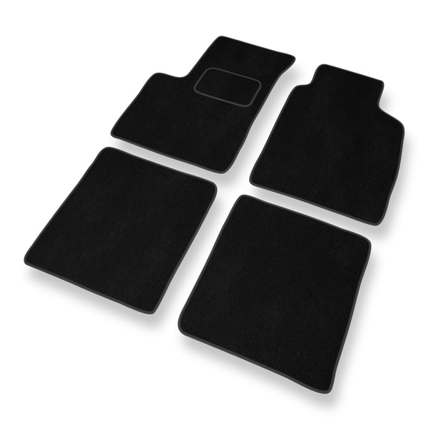 Alfombrillas de Velour adecuadas para Fiat Panda II (2003-2012) - alfombras para coche - Premium color negro