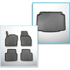 Conjunto de alfombrilla para maletero y alfombrillas para el interior del coche TPE para: Skoda Kamiq SUV (09.2019-....) - maletero inferior (sin suelo multifuncional)