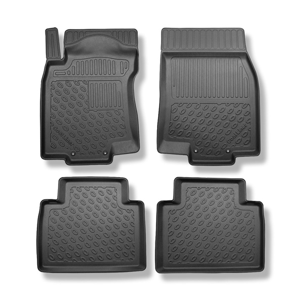 Alfombrillas de TPE adecuadas para Nissan X-Trail III SUV (08.2014-2022) - 5 o 7 plazas; sin la tercera fila - alfombras para coche