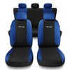 Fundas universales para asientos de coche para Mitsubishi L200 I, II, III, IV, V, VI (1993-....) - TG-BL