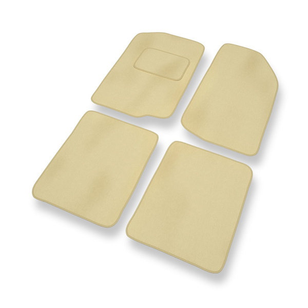 Alfombrillas de Velour adecuadas para Seat Toledo I Liftback (1991-1999) - alfombras para coche - Premium color beige
