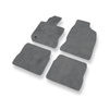 Alfombrillas de Velour adecuadas para Chrysler PT Cruiser Manual Cabrio, Monovolumen (2000-2010) - alfombras para coche - Premium color gris