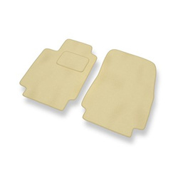 Alfombrillas de Velour adecuadas para Renault Modus I (2004-2012) - alfombras para coche - Premium color beige