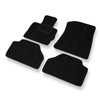 Alfombrillas de Velour adecuadas para BMW X3 II F25 SAV (2010-2017) - alfombras para coche - Premium color negro