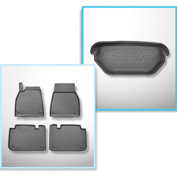 Conjunto de alfombrilla para maletero y alfombrillas para el interior del coche 