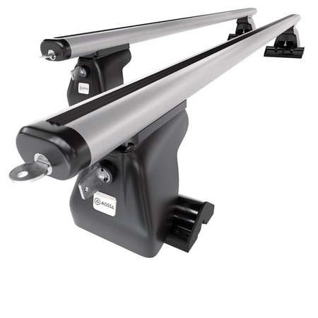 Portaequipajes de techo adecuadas para Toyota ProAce Furgoneta (2013-2016) - baca plata para coche - barras para techo de coche - puntos de montaje - aluminio