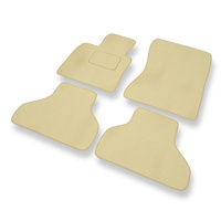 Alfombrillas de Velour adecuadas para BMW X5 II E70 (2007-2013) - alfombras para coche - Premium color beige