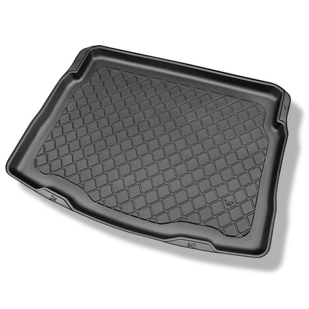 Alfombra para maletero adecuada para Volkswagen Tiguan II SUV (05.2016-....) - Protector maletero - Alfombrilla maletero antideslizante - maletero inferior; sin rueda de repuesto; piso móvil en la posición más baja; no adecuado para versión ehíbrida